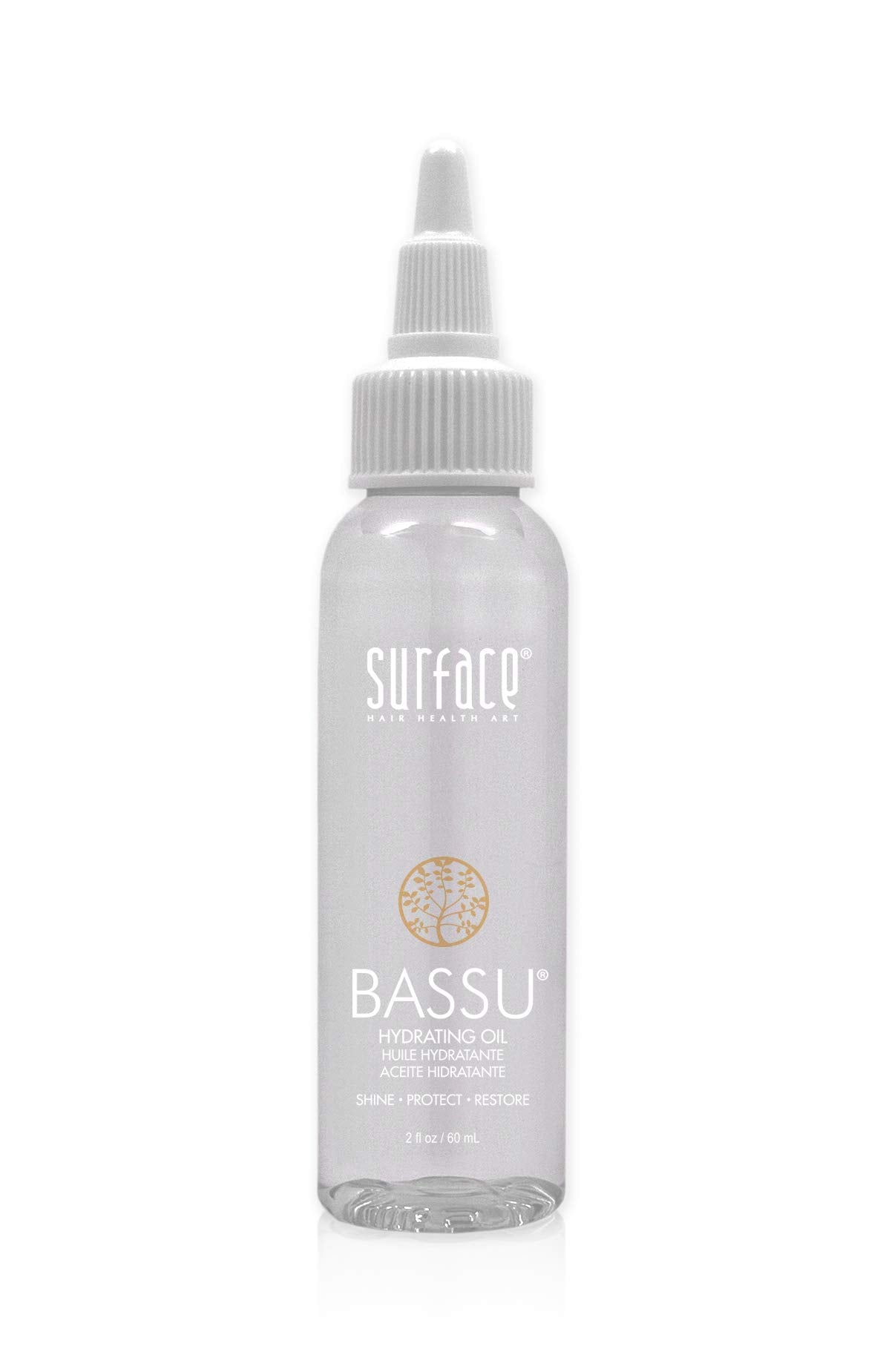 Surface Hair - Bassu Hydrating Oil - Hair Oil with Flax Seed, and Aloe Vera, Moisturize and Hydrate Repair Damaged Hair, Color Safe, 2 Fl Oz Beauty & Personal Care SURFACE