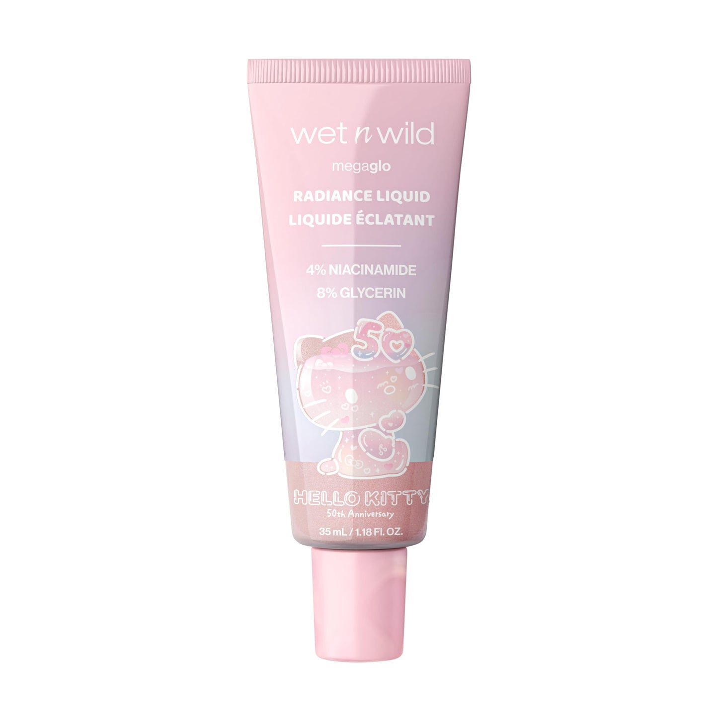 wet n wild Hello Kitty Radiance Liquid, Nourishing Niacinamide & Glycerin Infused Formula, Natural Multi-Functional Glow, Cruelty-Free & Vegan Beauty & Personal Care wet n wild