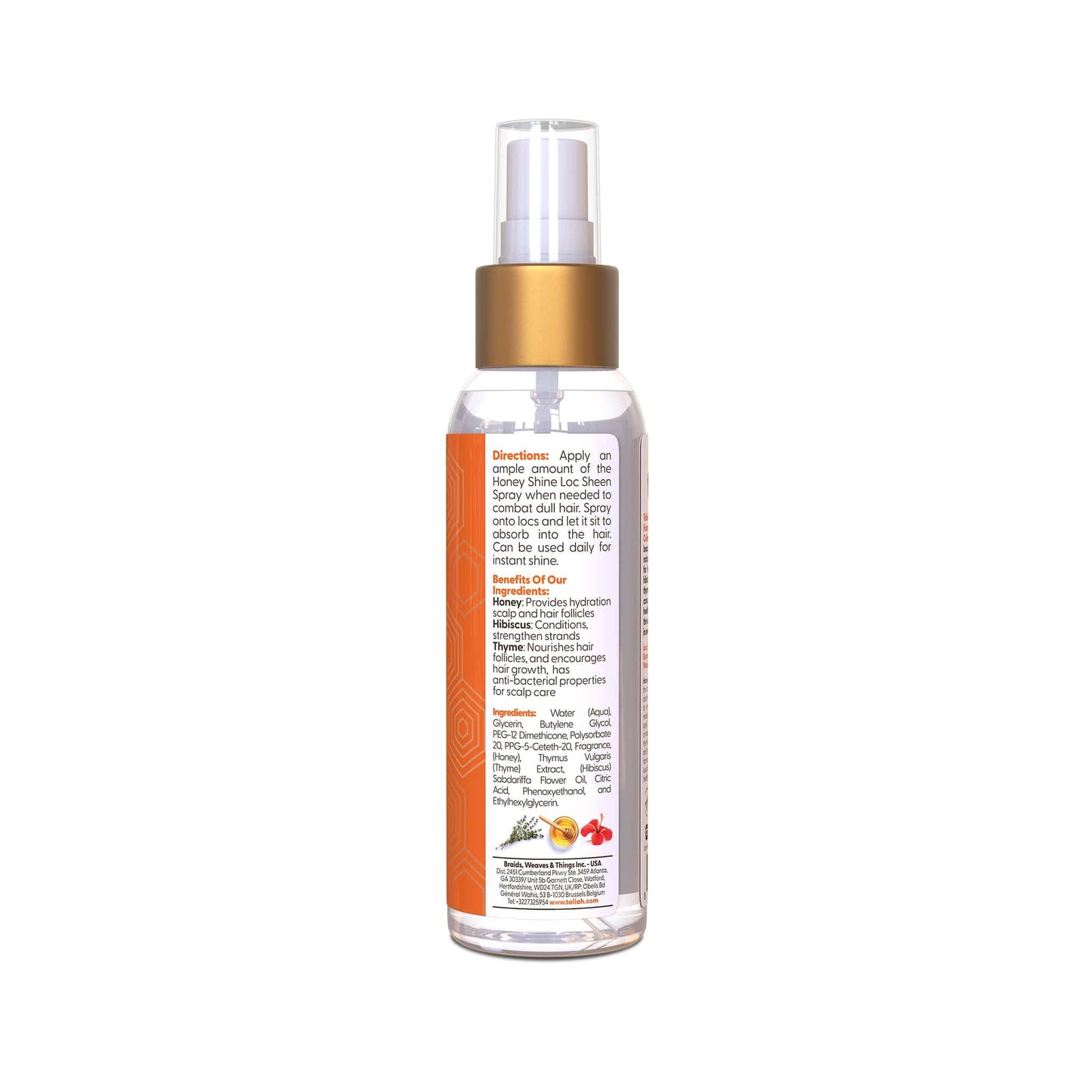 Taliah Waajid Love My Locs Honey Shine Loc Sheen | Daily Moisturizing, Alcohol-Free Refreshing Shine Spray, Hair Scalp Moisturizer 4 fl oz Beauty & Personal Care Taliah Waajid black earth products