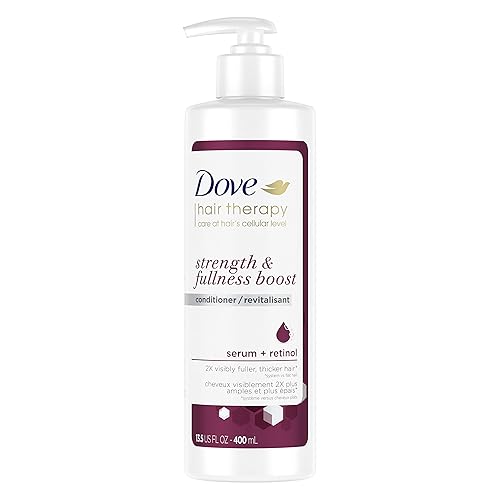 Dove Hair Therapy Conditioner Strengthening Treatment for Thin, Fine Hair Strength and Fullness Boost Sulfate Free Conditioner for 2X Visibly Fuller Beauty & Personal Care Dove