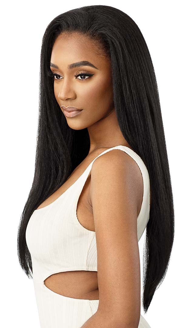 Outre New Half Wig Cap Lays Flat Quick Weave NEESHA H303 (DR2/HNBRN)