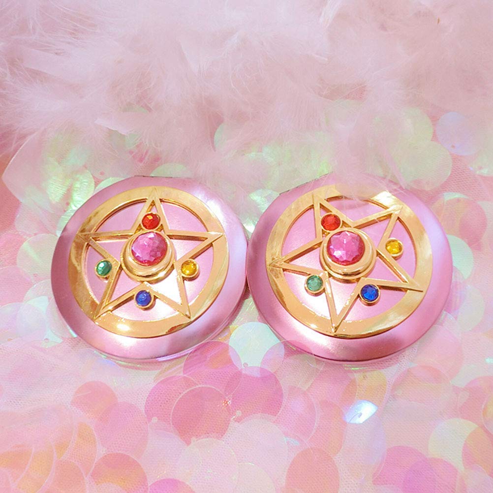 SHOWLOUE Makeup Compact Mirrors, Personal Makeup Mirror Portable Travel Handheld Foldable Double Sided Mirror Beauty & Personal Care SHOWLOUE