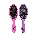 Wet Brush Original Detangler Hair Brush 2-Pack, Pink & Purple, Perfect Stocking Stuffer Set for Women & Men, Ultra-Soft IntelliFlex Bristles for Wet Beauty & Personal Care Wet Brush