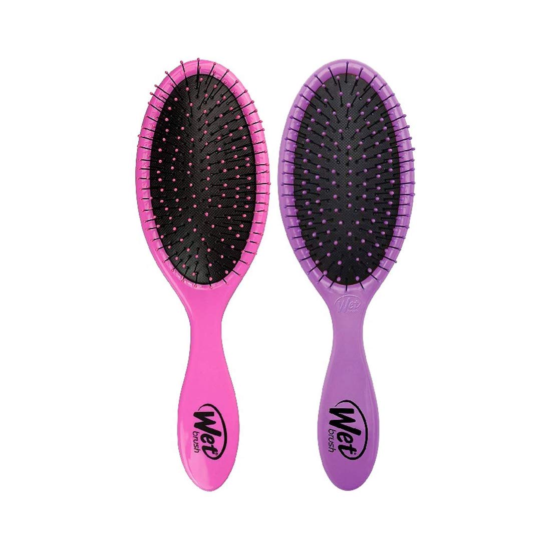 Wet Brush Original Detangler Hair Brush 2-Pack, Pink & Purple, Perfect Stocking Stuffer Set for Women & Men, Ultra-Soft IntelliFlex Bristles for Wet Beauty & Personal Care Wet Brush