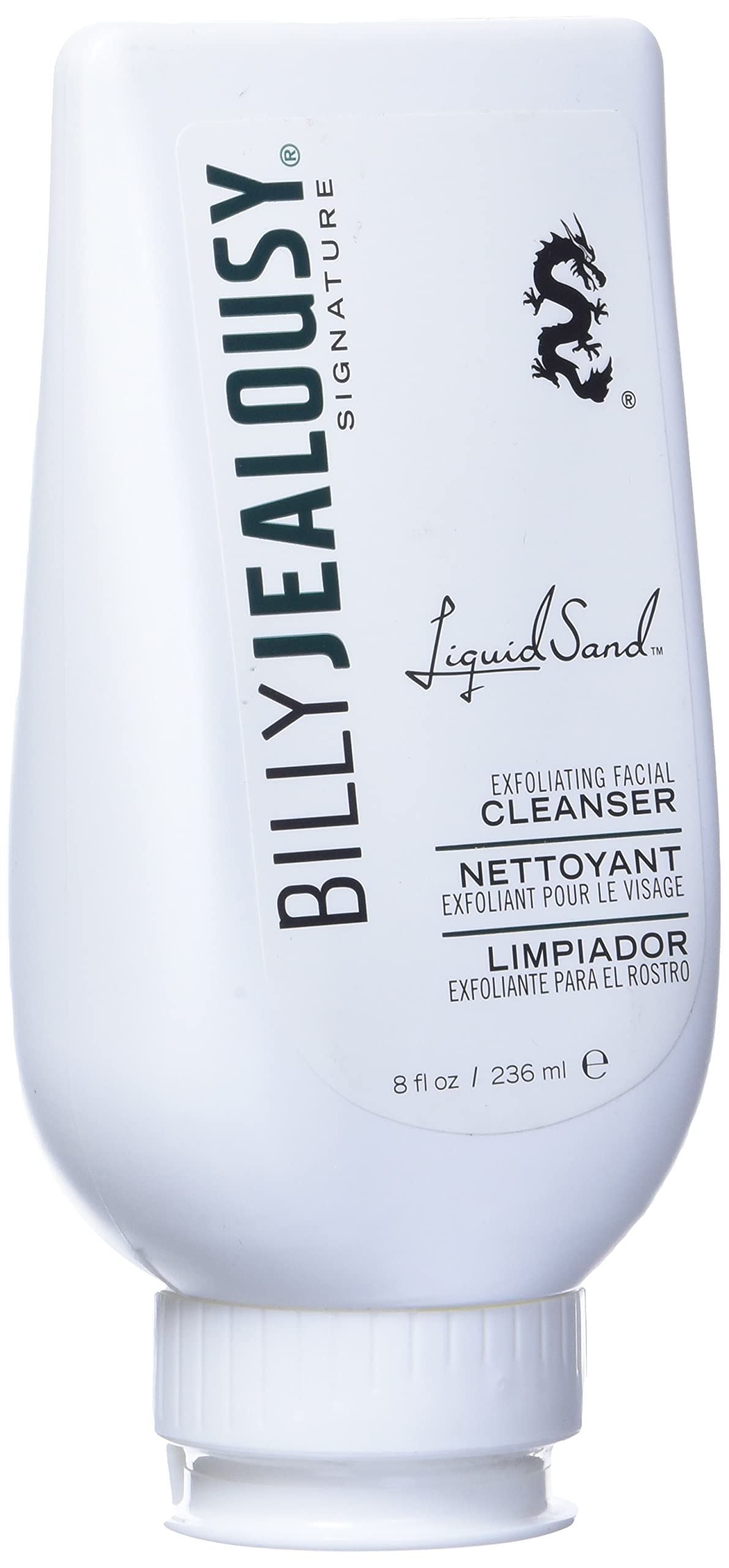 Billy Jealousy LiquidSand Exfoliating Face Cleanser for All Skin Types, Mens Face Wash for Daily Exfoliation of Dead Skin Cells & Grime, Cleans Beauty & Personal Care Billy Jealousy