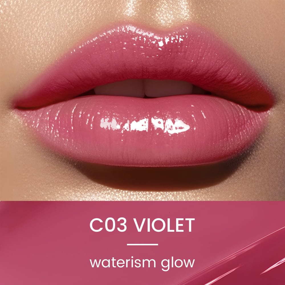 CATKIN Glossy Lip Balm Ultra Hydating Glow Lip Tinted Jelly Plump Melting Balm Shea Butter Repair Soothing For Dry Lips Dewy Finished 0.12 oz C03 Beauty and Personal Care Catkin