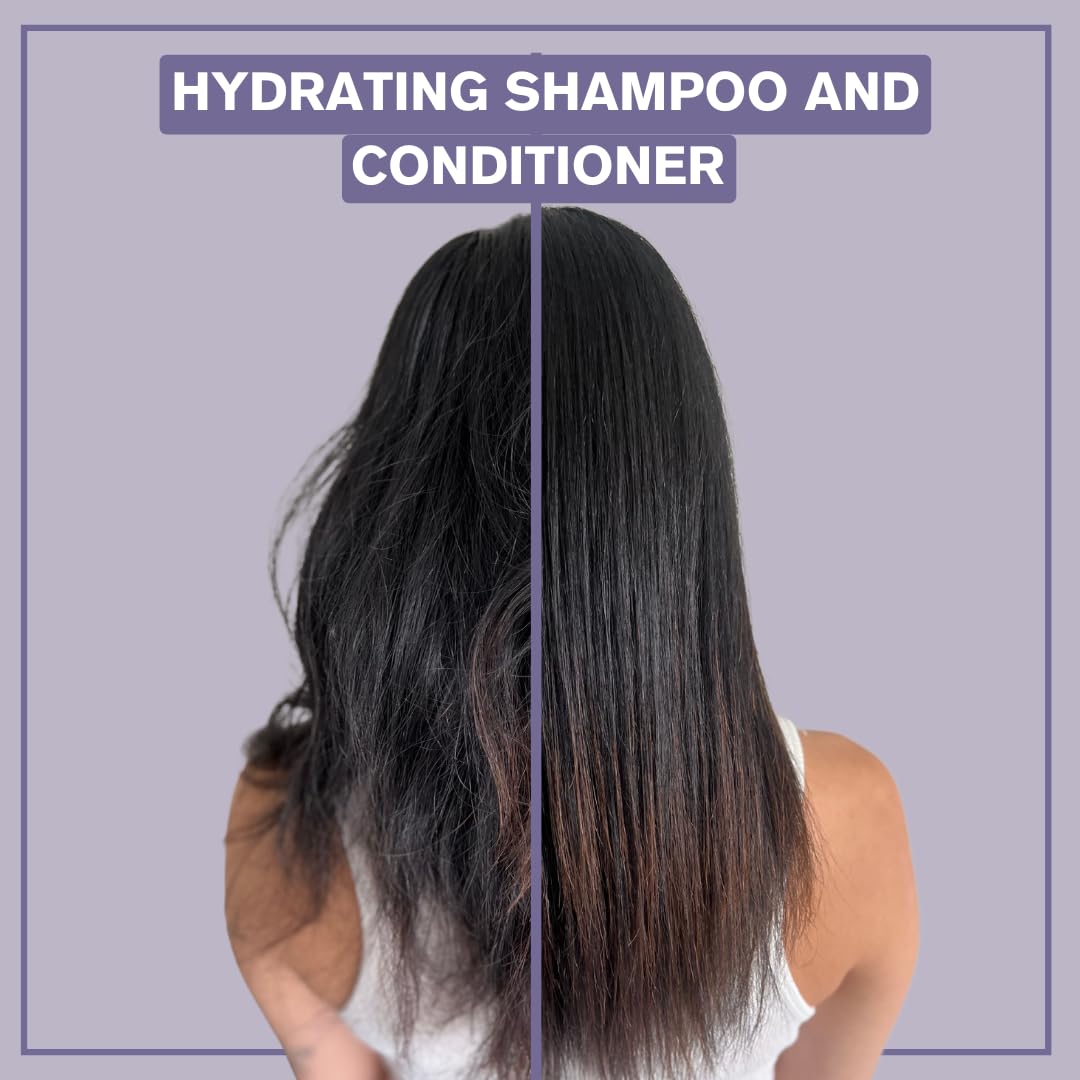 Alcôve - Hydrating Shampoo & Conditioner Duo - All Hair Types - Sulfate-Free - Moisturizing & Nourishing - With Evening Primrose Oil - Mango Extract Beauty & Personal Care Alcove
