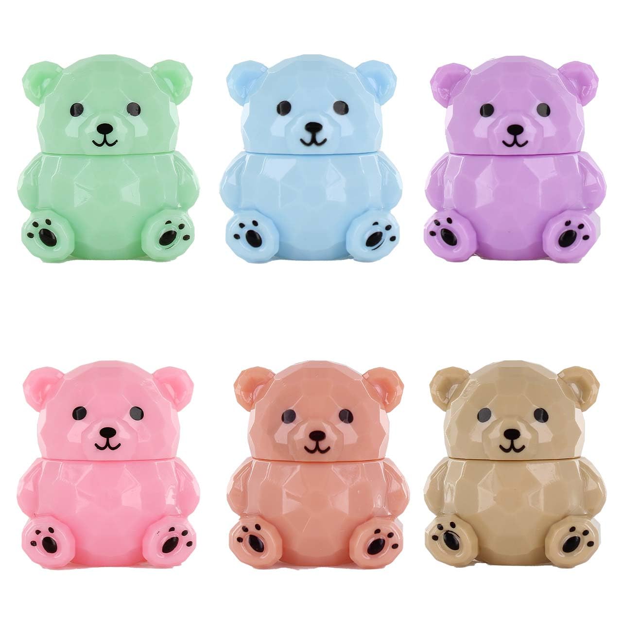 Beauty Treats Beary-Best Teddy Bear Lip Balm - Pack of 6 Beauty & Personal Care Beauty Treats