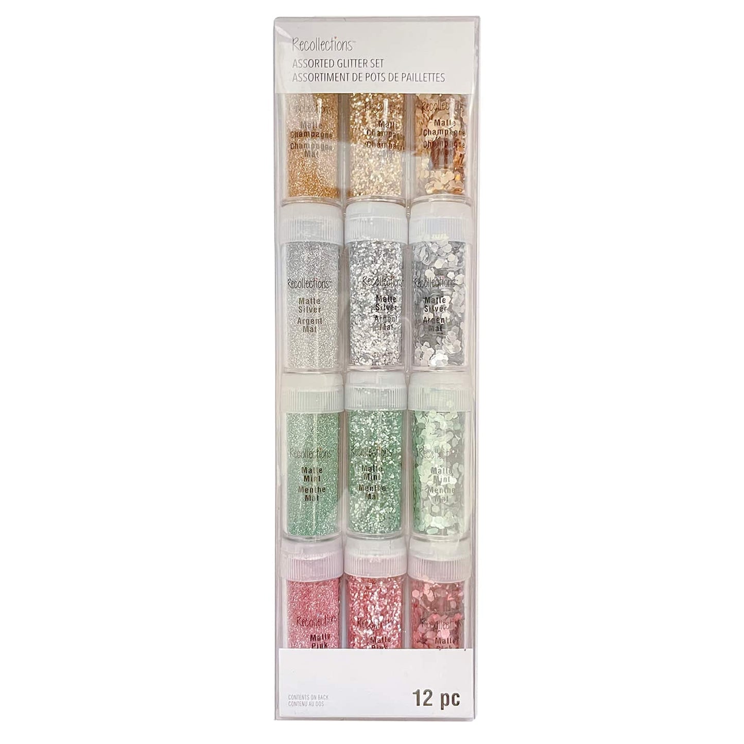 Recollections Matte Metallic Glitter Pack, 6 Packs: 12 ct. (72 Total) Beauty & Personal Care Recollections