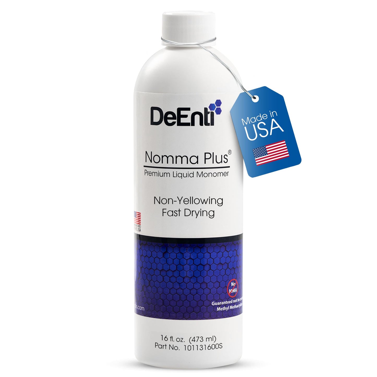 DeEnti Nomma Plus Professional Liquid Monomer, EMA Nail Liquid for Acrylic Powder, Non-Yellowing Monomer, 16oz Bottle, Professional Salon Quality Beauty and Personal Care DeEnti Default Title