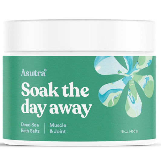 ASUTRA Dead Sea Bath Salts (Muscle & Joint), 16 oz - Soak in Rich & Vital Healing Minerals - Soften & Ease Sore Muscles with Eucalyptus, Peppermint Beauty and Personal Care ASUTRA