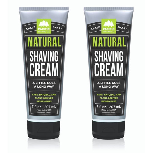 Pacific Shaving Company Natural Shaving Cream - Shea Butter + Vitamin E Shave Cream for Hydrated Sensitive Skin - Clean Formula for a Smooth Beauty & Personal Care Pacific Shaving Company