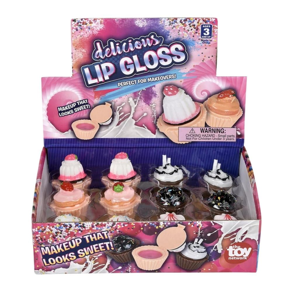 Rhode Island Novelty 1.25" CUPCAKE LIP GLOSS Beauty & Personal Care Rhode Island Novelty
