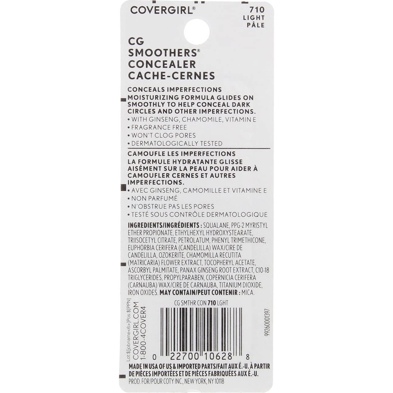 CoverGirl CG Smoothers Concealer - Light (710) - 2 pk Beauty & Personal Care COVERGIRL