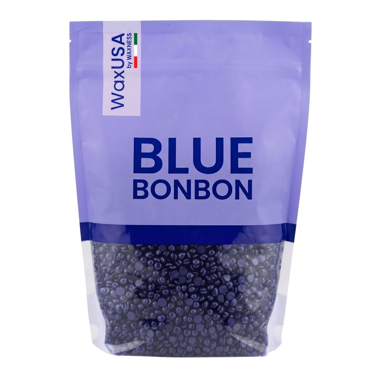 Waxness WaxUSA Blue Bonbon High Volume Hard Wax Beads Bulk 1.76 lb - Pack of 12 (21.12 lb) - Demi Creamy - Made in Italy Beauty and Personal Care WAXUSA