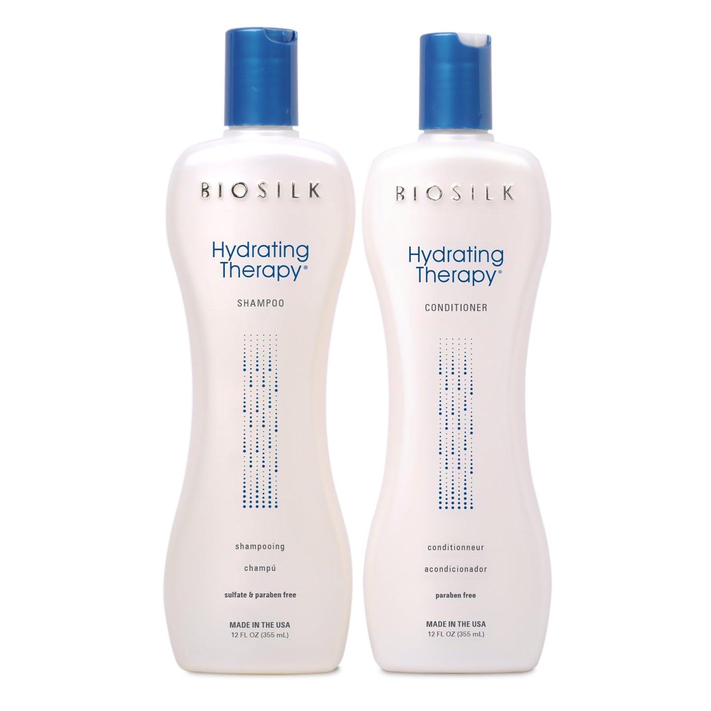 BioSilk Hydrating Therapy Shampoo & Conditioner, Replenishes Hair Moisture & Coarse Hair, Sulfate, Paraben, & Cruelty-Free, 12 Oz (2 Count) Beauty & Personal Care BioSilk