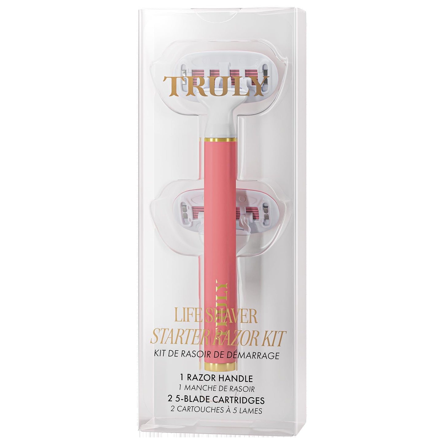 Truly Beauty Life Shaver Razor - Best Razor for Sensitive Skin - 5 Blades with Aloe & Shea Butter Infused Gel Bars - Pivoting Head & Flex-Grip Handle Beauty and Personal Care Truly