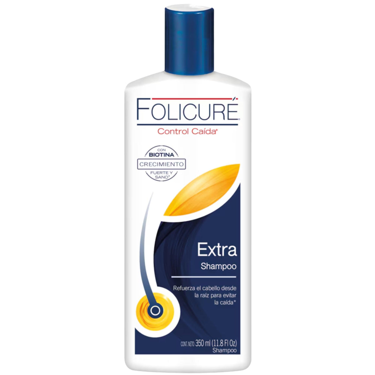 Tu Salud Plus Folicure Hair Growth Shampoo - Control Caida Extra, 11.8 fl oz - Routine Shampoo for Hair Growth, Strengthening and Revitalizing Formula