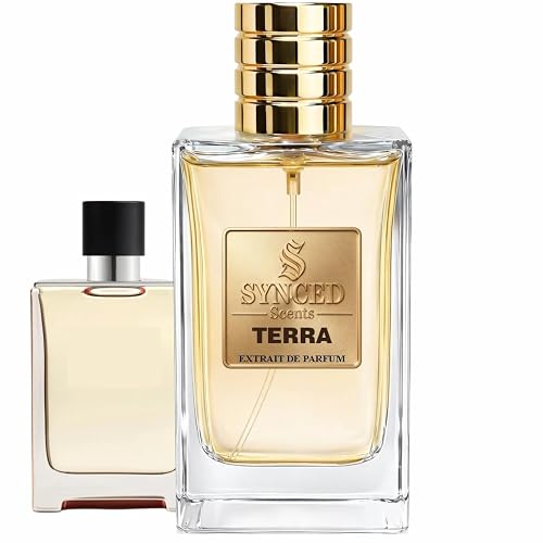 SYNCED Scents TERRA Inspired by Terre deH.ermes Perfume for Men - Long Lasting Citrus Woody Fragrance - Intense Earthy Fresh Masculine Orange Beauty & Personal Care SYNCED Scents