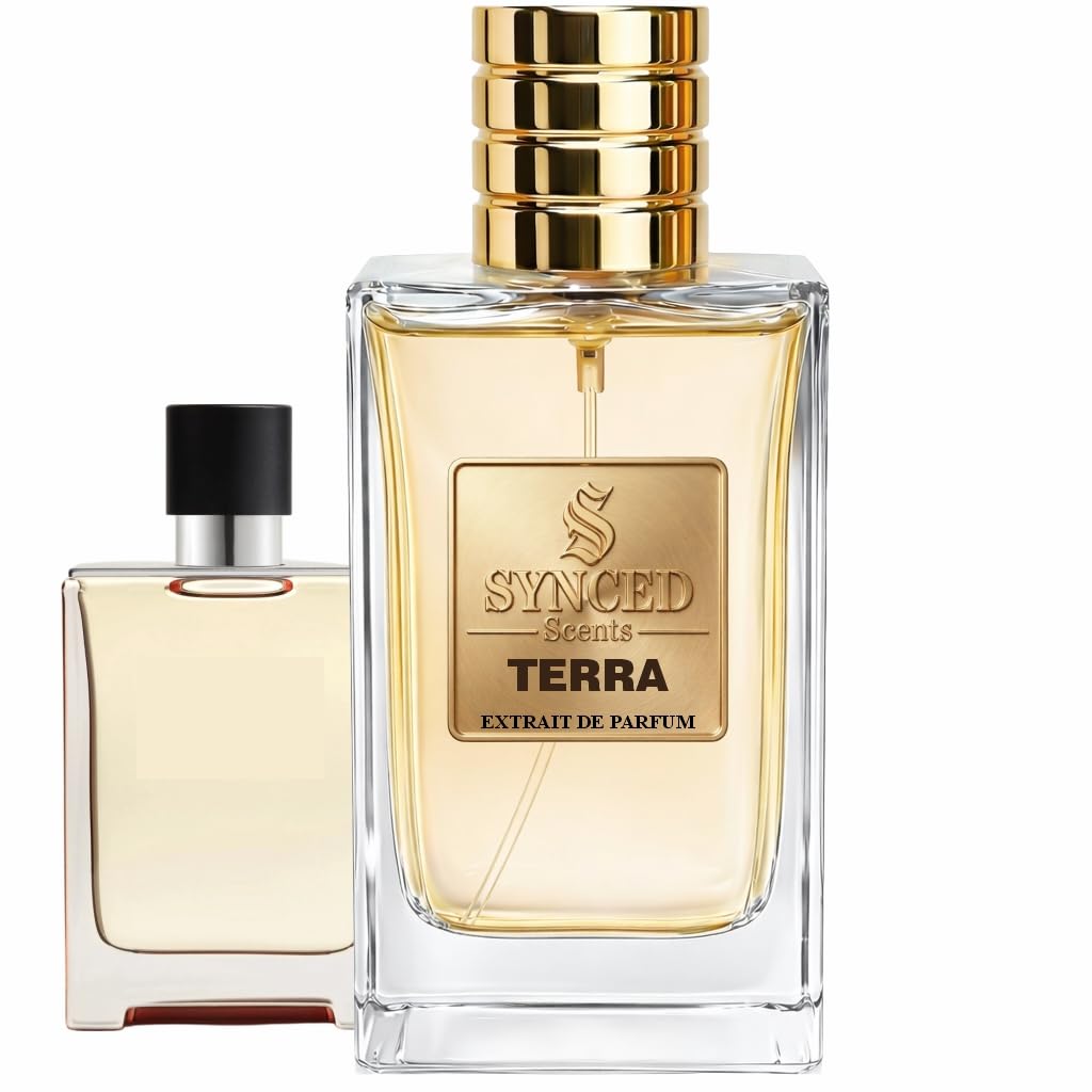 SYNCED Scents TERRA Inspired by Terre deH.ermes Perfume for Men - Long Lasting Citrus Woody Fragrance - Intense Earthy Fresh Masculine Orange Beauty & Personal Care SYNCED Scents