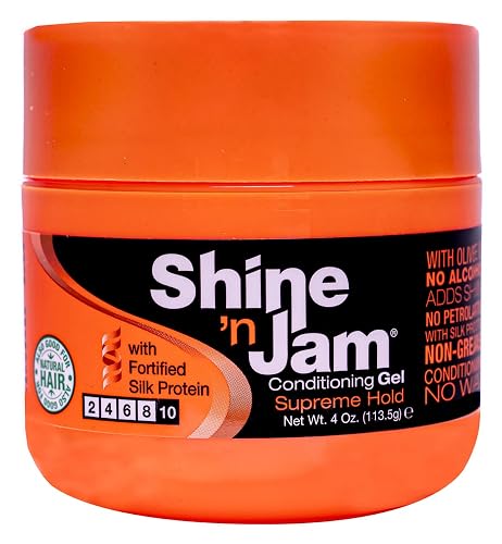 AmPro Shine 'n Jam Conditioning Gel Supreme Hold 4.0 Oz (Pack of 1) Beauty & Personal Care AmPro