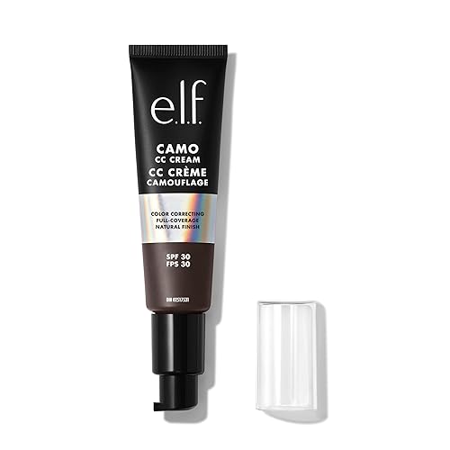 e.l.f. Camo CC Cream, SPF 30 Color-Correcting Medium-To-Full Coverage Face Foundation, Delivers An Airbrushed Finish, Vegan , Rich 660 N Beauty & Personal Care e.l.f.