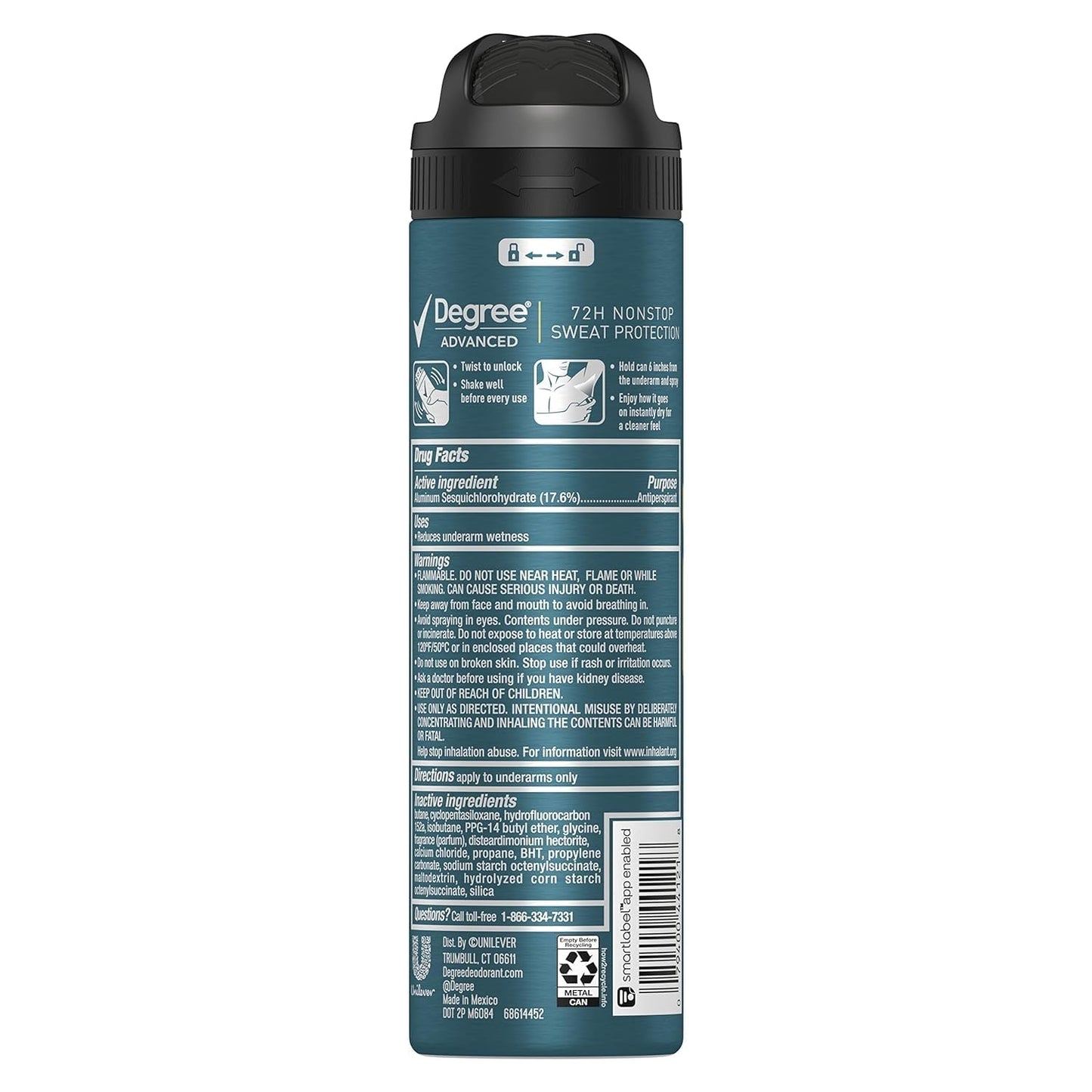 Degree Deodorant Advanced 3.8 Ounce Dry Spray Sport Defense (Pack of 3) Beauty and Personal Care Degree