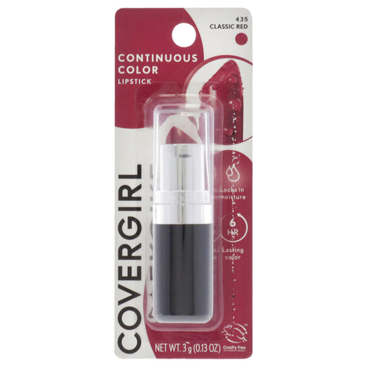 COVERGIRL Continuous Color Lipstick Classic Red 435, .13 oz (packaging may vary) Beauty & Personal Care COVERGIRL