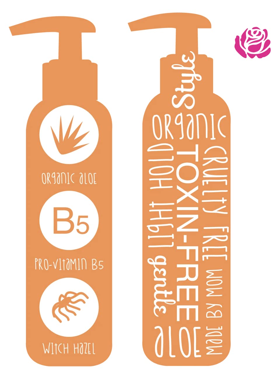Hair Gel for Kids | Light Hold | Chemical Free | Made with Organic Aloe Vera and Vitamins | Safe on Babies, Toddlers, Men and Women | Always Paraben Beauty & Personal Care Little Roseberry