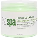 BCL SPA Massage Cream organic Lemongrass + Green Tea body lotion with shea butter, aloe vera, peppermint, argan and jojoba oils body cream to soothe Beauty & Personal Care BCL SPA