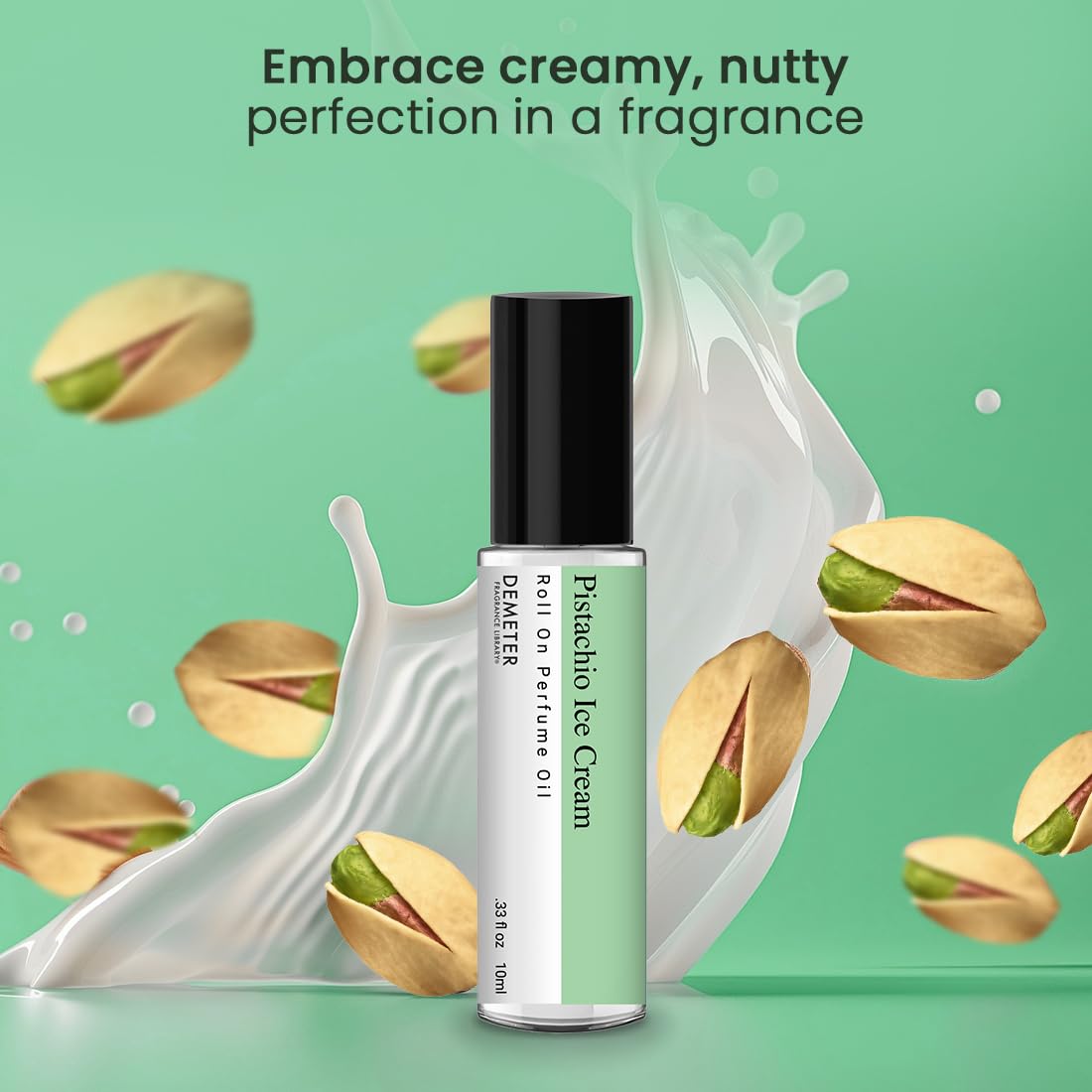 DEMETER Pistachio Ice Cream Perfume Oil Roll on - 0.33 oz. Beauty & Personal Care DEMETER