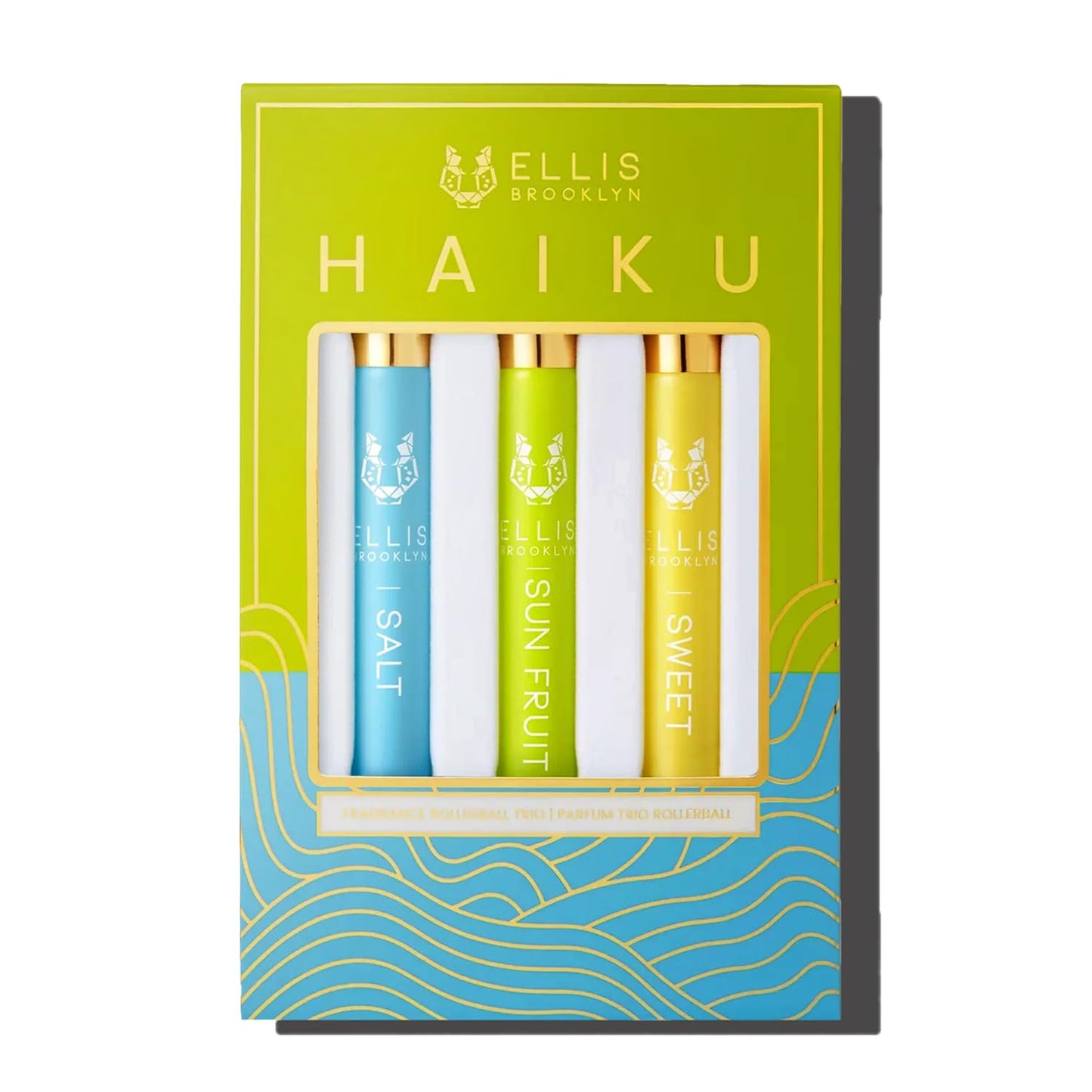Ellis Brooklyn HAIKU Fragrance Trio Set of 3 x 10ml Eau de Parfum Rollerballs - SALT, SWEET & SUN FRUIT - Vegan, Cruelty-Free, Sustainable Beauty & Personal Care Ellis Brooklyn