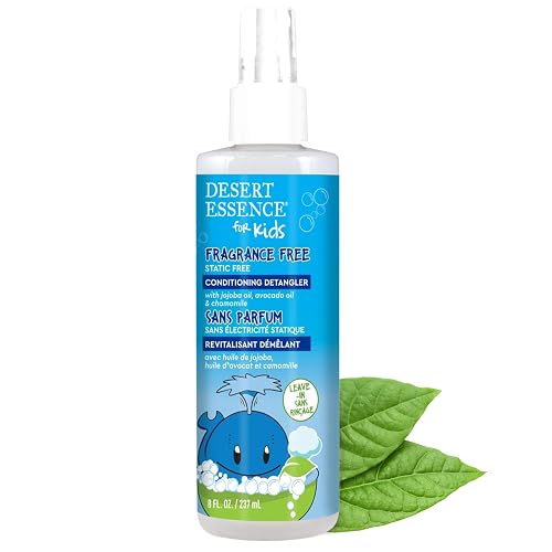 Desert Essence Kids Conditioning Detangler Spray 8.0 fl oz - Vegan, Gluten-Free. Cruelty-Free - Leaves hair smooth, shiny and easy to comb through Beauty & Personal Care Desert Essence