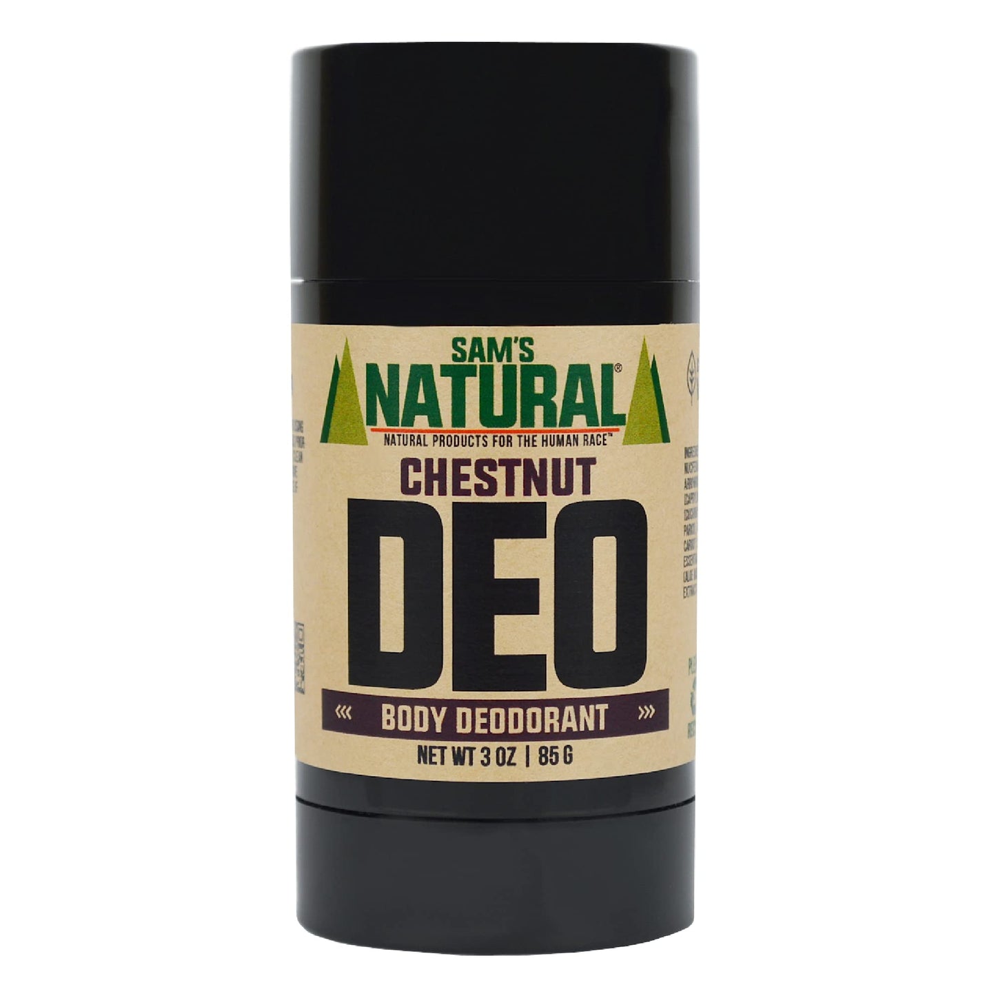 Sam’s Natural Deodorant - Chestnut - Holiday Gifts - Stocking Stuffers - Gifts for Men - Aluminum Free DEO - No phthalates, parabens, sulfates, or Beauty and Personal Care Sam's Natural