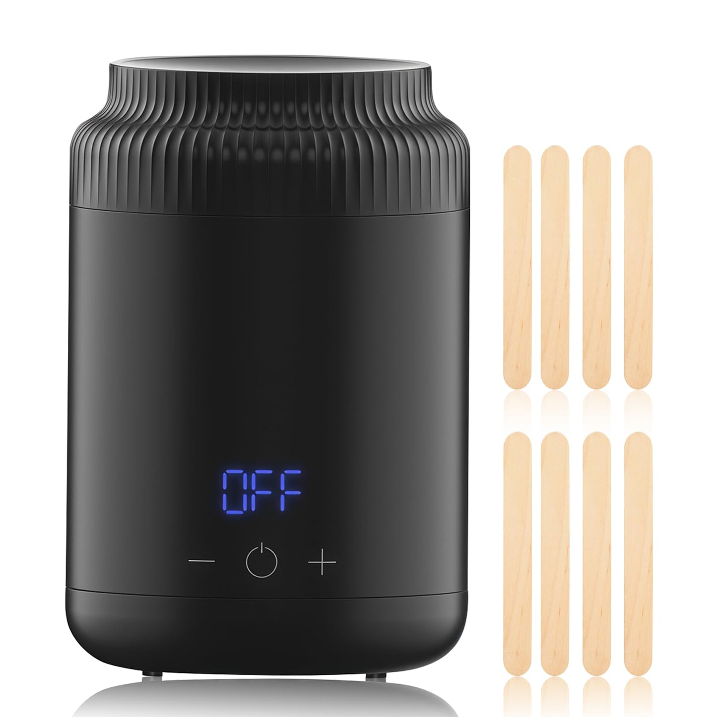 Mini Wax Warmer for Hair Removal, Digital Temperature Display Wax Pot Warmer with Non-Stick Inner Pan, Wax Melt Machine for Full Body Legs Face Beauty and Personal Care Wokyo