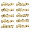 10 Pieces Metal Hair Clips with Blank Round Tray Base Fits 12mm Round Hair Clip Cabochon Settings Hair Barrettes with Blank Hairgrip Base Trays Beauty & Personal Care lasenersm