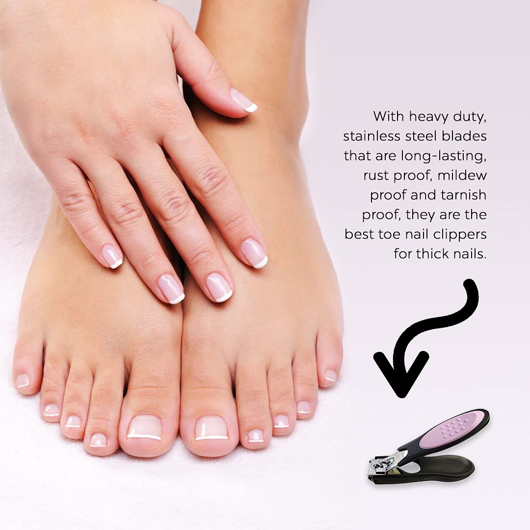 Dream Cut Nail Clipper, Toenail Clippers, Chrome Plated, Stainless Steel, Sharp, Sturdy, Comfort Grip, Nail Catcher, for Men and Women, Nail Cutter Beauty & Personal Care DreamCut