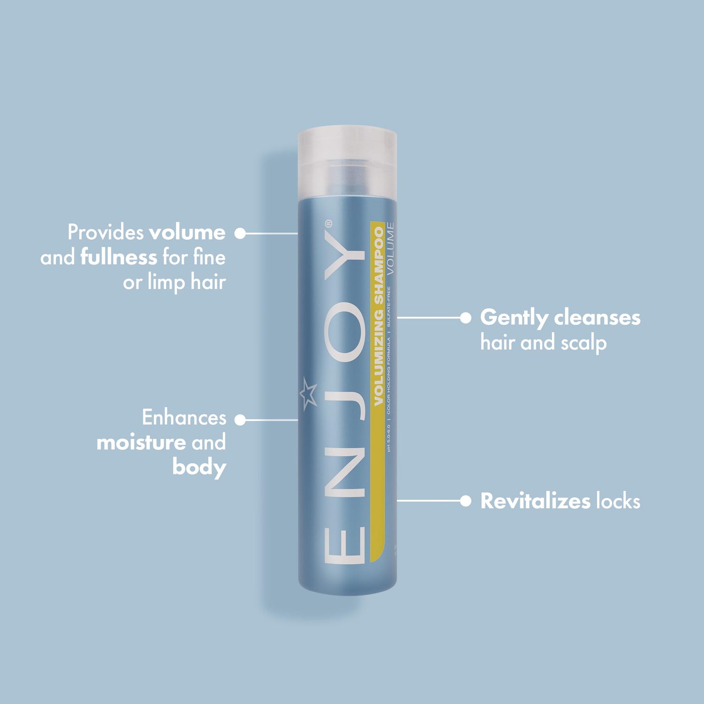 Enjoy Volumizing Shampoo and Conditioner for Color Treated Hair, Men and Women, Curly Hair Shampoo and Conditioner - 10.1 Fl Oz Beauty & Personal Care Enjoy