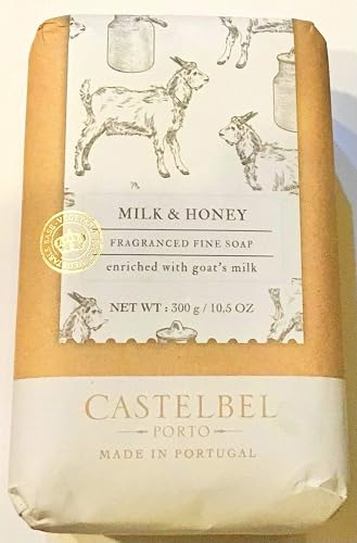 Castelbel Goat's Milk Pure Honey Scented Moisturizing Bath Soap 10.5 ounces Beauty & Personal Care Castelbel