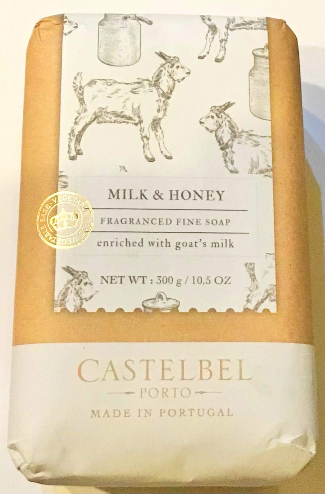 Castelbel Goat's Milk Pure Honey Scented Moisturizing Bath Soap 10.5 ounces Beauty & Personal Care Castelbel