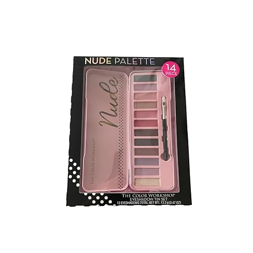 THE COLOR WORKSHOP Nude Palette - Eyeshadow Tin Set (12 Eyeshadows) Beauty & Personal Care THE COLOR WORKSHOP