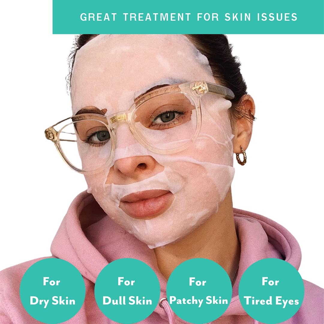 Patchology "All the Feels Sheet Masks - Hydrating Face Masks for dry skin and blotchy redness. Facial Sheet Mask Skincare Treatment to reduce Beauty & Personal Care Patchology