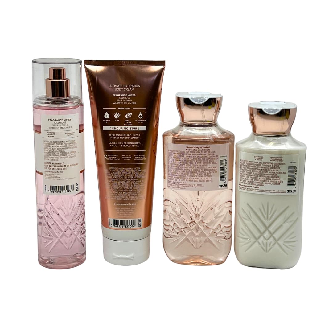 Bath & Body Works PURE WONDER Deluxe Gift Set - Fragrance Mist - Body Cream - Body Lotion - Shower Gel - Full Size Beauty & Personal Care Bath & Body Works