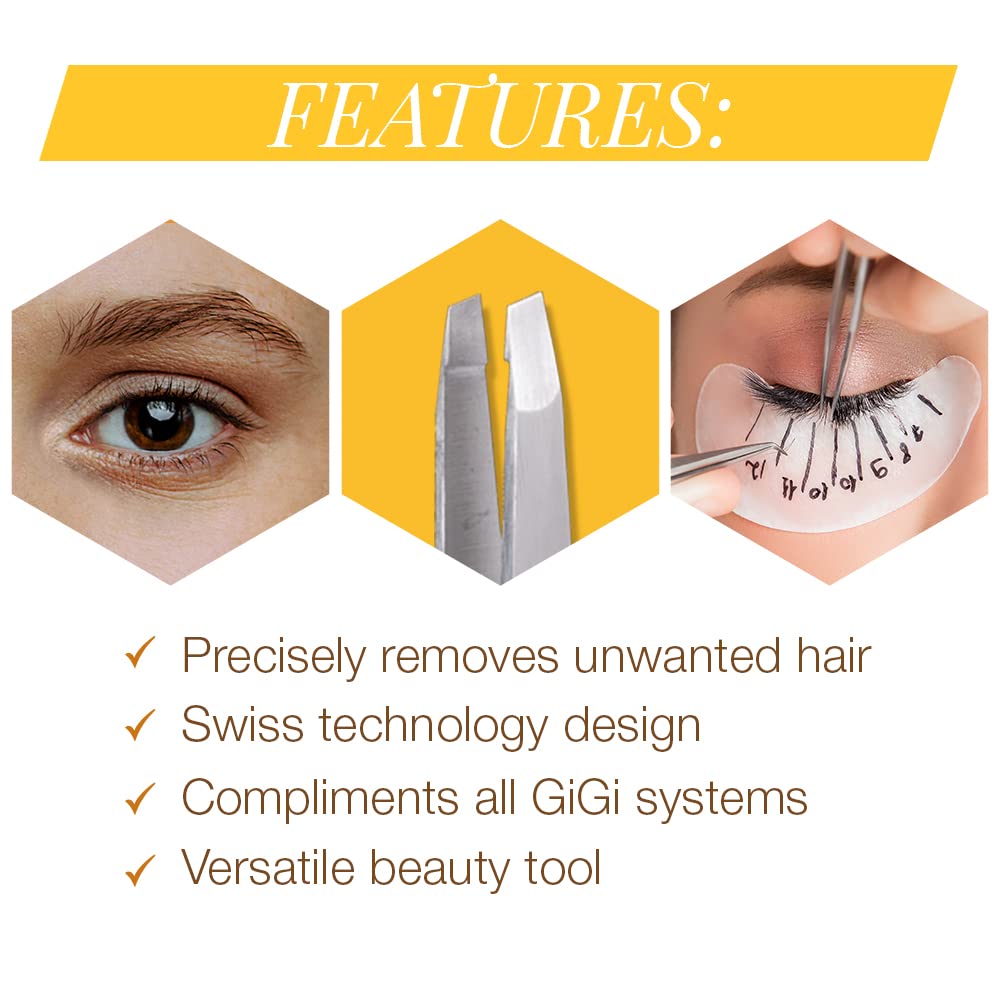 GiGi Slanted Tweezer for Ingrown Hair and Stubble Removal Beauty & Personal Care GIGI