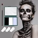 Halloween Skeleton Makeup, Complete Skeleton/Skull Makeup Kit Face Paint SFX Character Set With 1 Brush&3 Sponges, for Clown, Art Cosplay Party Beauty & Personal Care VPCRT6