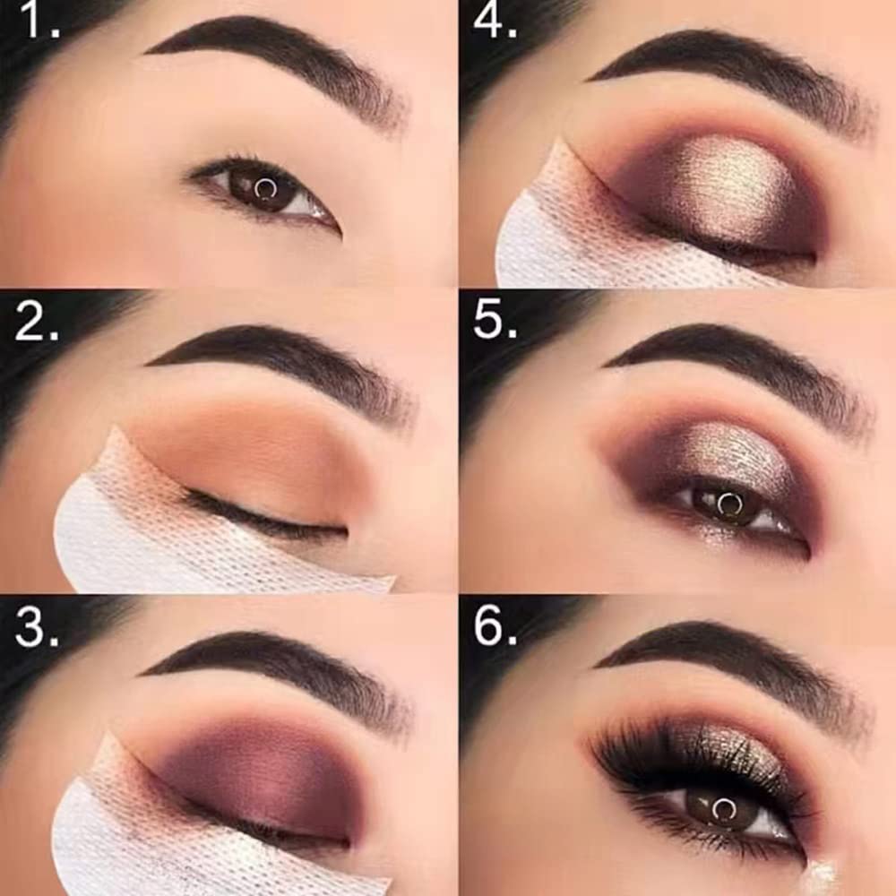 ForSewian 200 Pcs Eyeshadow Shields, Professional Lint Free Eye Pad Under Patches - Prevent Makeup Residue for Eyelash Extensions and Tinting Makeup Beauty & Personal Care ForSewian