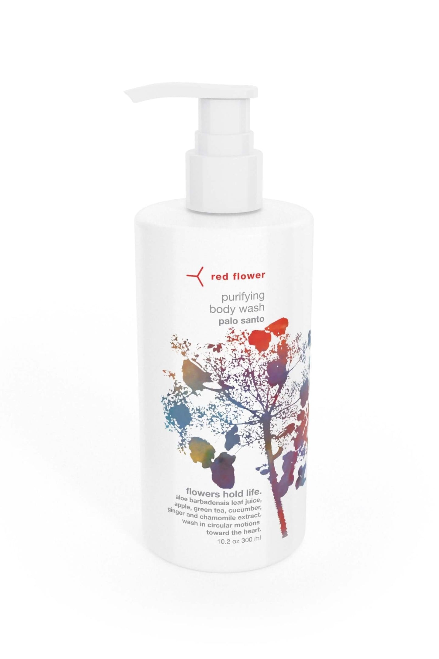 Red Flower Palo Santo Purifying Body Wash - Cleanse & Hydrate Botanical Shower Gel with Organic Fruit & Leaf Extracts for Hydrated, Radiant Skin (10 Beauty & Personal Care Red Flower