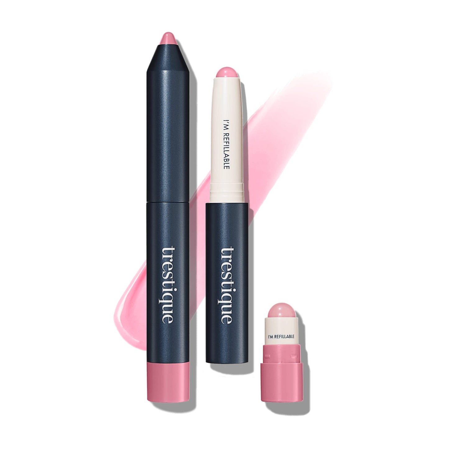 TRE'STIQUE trestique Prime And Shine Lip Crayon, Refillable Shiny Lipstick With Built-in Lip Primer, Clean Beauty Makeup, Lipstick For Women, 2-in-1 Beauty & Personal Care TRE'STIQUE