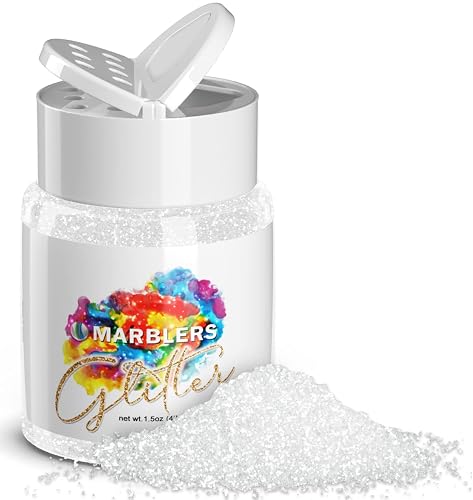 MARBLERS Twinkle Glitter [Glass White] 1.5oz (42g) | Fine | Non-Toxic, Vegan, Cruelty-Free | Face, Body, Eyeshadow, Hair, Festival, Party Makeup | Beauty & Personal Care MARBLERS