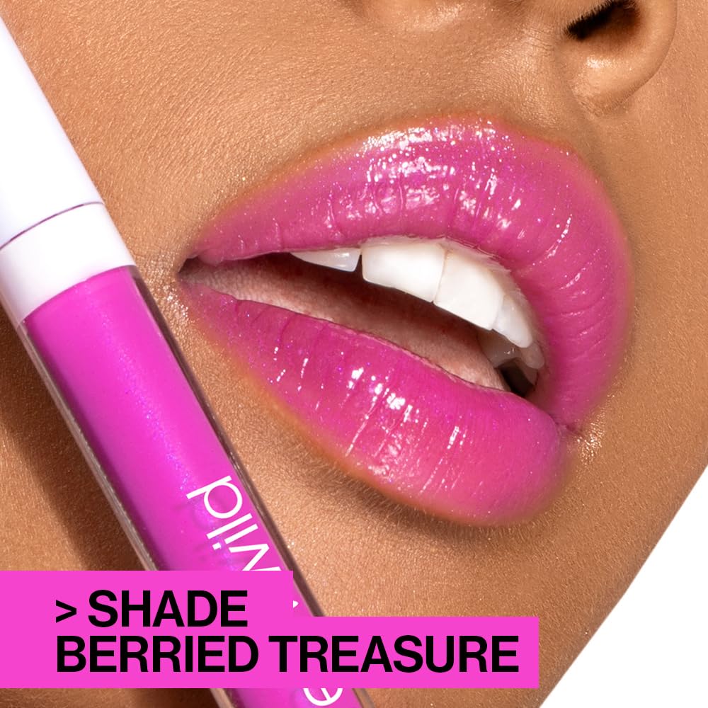wet n wild MegaSlicks Lip Gloss, Ultra-Glossy, Vitamin-E Enriched, Ultra-Gloss High Shine Moisturizing, Cruelty-Free & Vegan - Crushed Grapes Beauty & Personal Care wet n wild